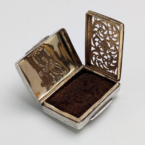 1834 年英國古董純銀油醋汁配海綿 Edwin Jones